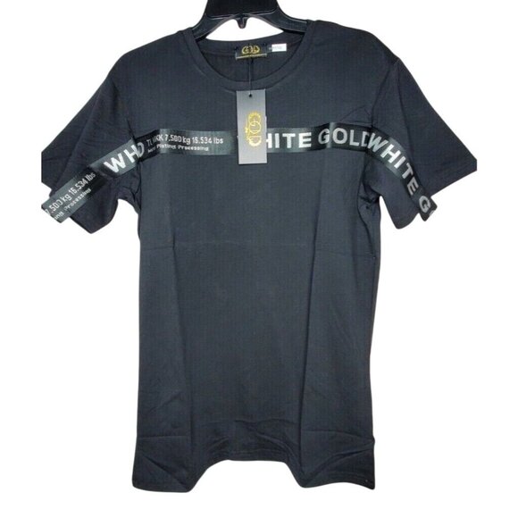 Rare Gold Leaf Lg TL Nikk 7.500 Kg Metal Processing Graphic Strap Black Shirt - Picture 1 of 10